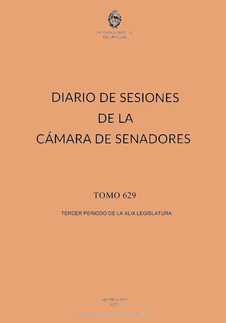 DIARIO DE SESIONES DE LA CAMARA DE SENADORES del 11/10/2022